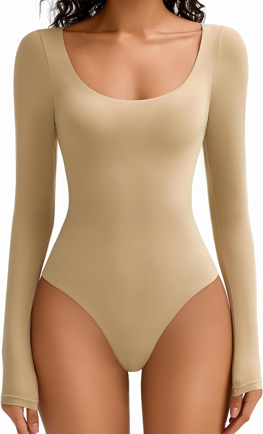 Body manches longues sculptant