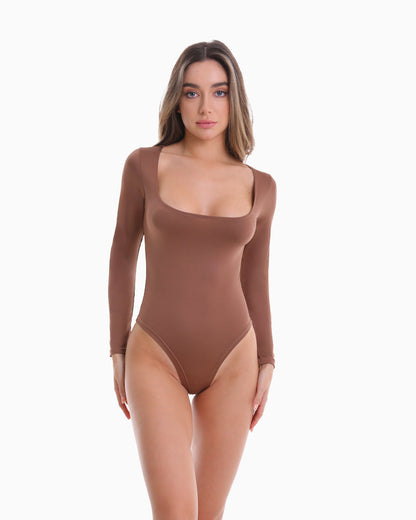 Body manches longues sculptant