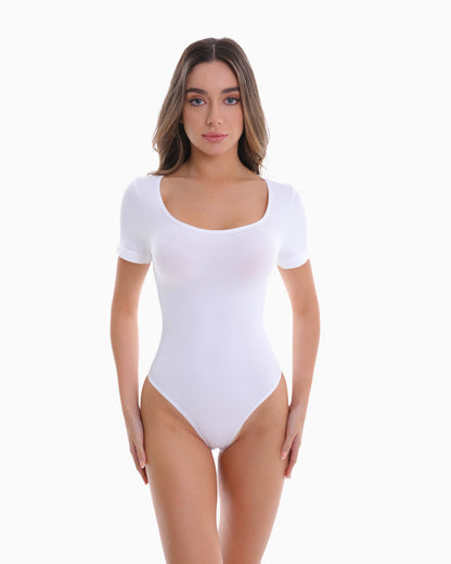 Body manches courtes sculptant